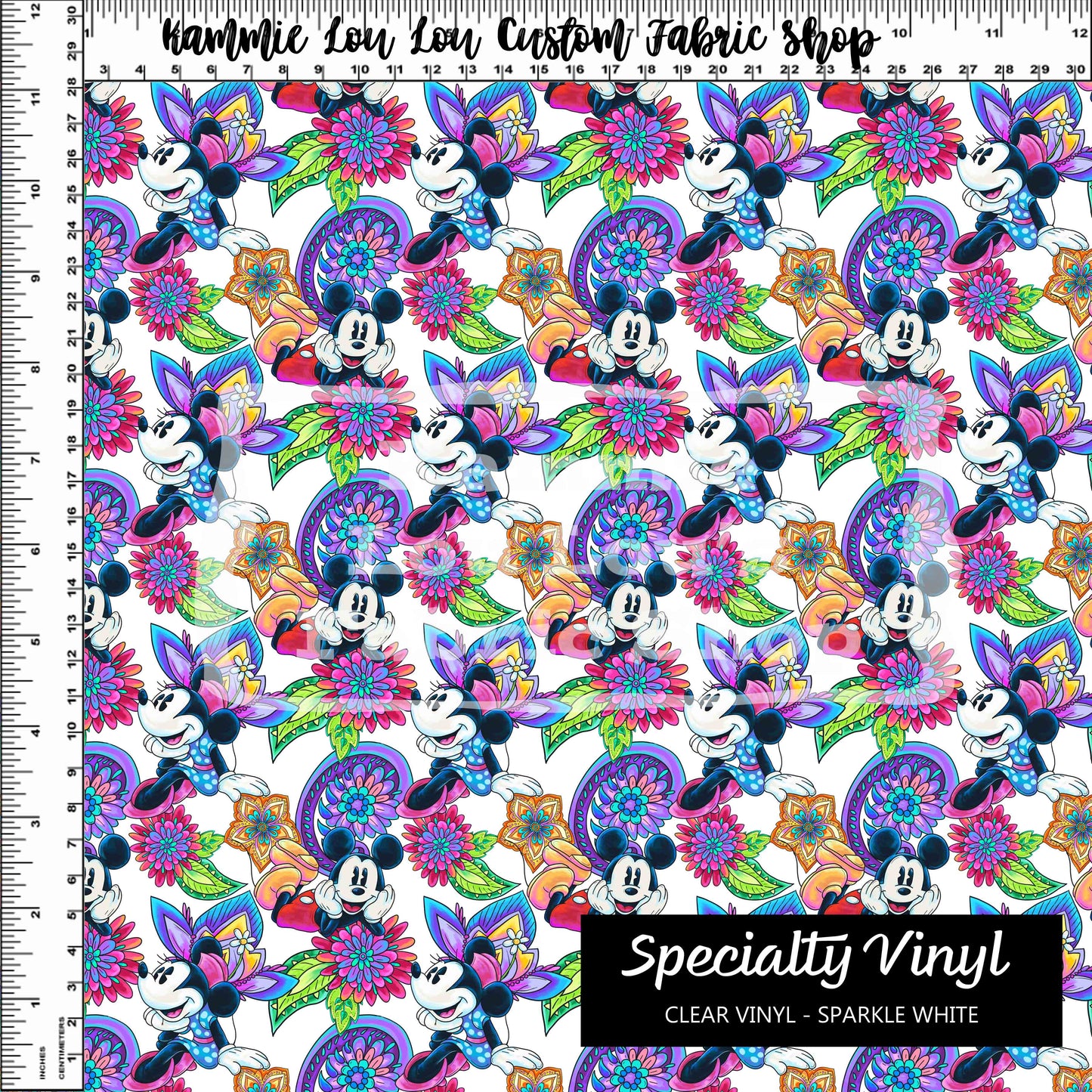 Paisley Mouse - Toss - Small Scale - Specialty PVC 18" Roll