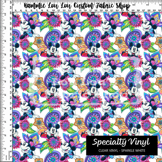 Paisley Mouse - Toss - Small Scale - Specialty PVC 18" Roll