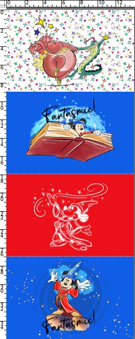 Fantasmic! - Small Craft Cup Cuts Rapport 14"W x 36"H