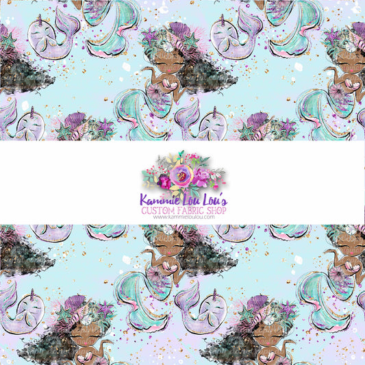 R118 Queen of the Sea - Black Hair Mermaid