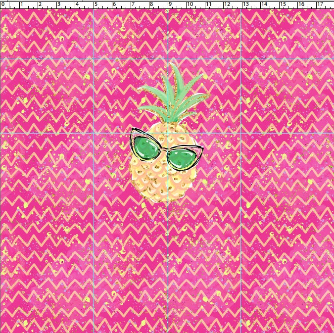 R119 Pool Party - Pineapple Panel - CHILD