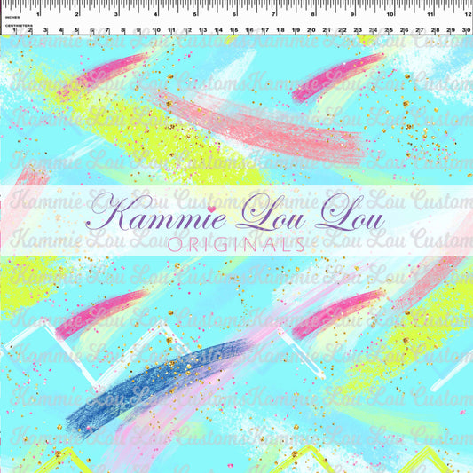 R119 Pool Party - Brushstroke Blue