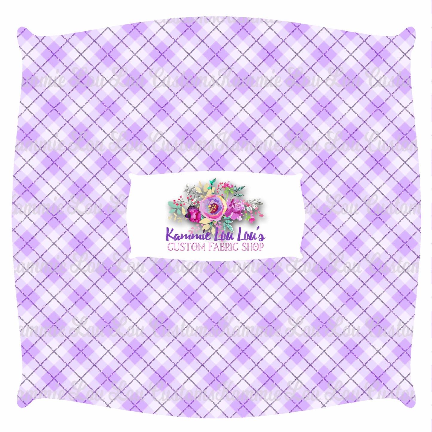 Flower and Garden - Bias Gingham Plaid - purple