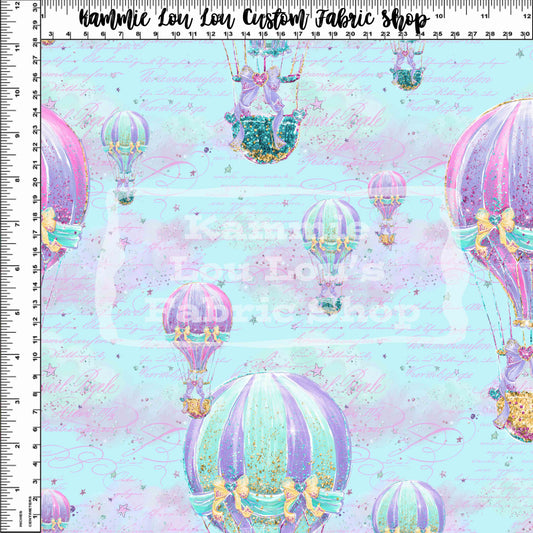 R120 - Whimsical Carousel Balloon Ride - Regular Scale - Blue