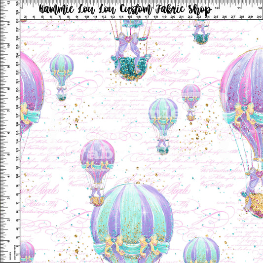 R120 - Whimsical Carousel Balloon Ride - Regular Scale - White