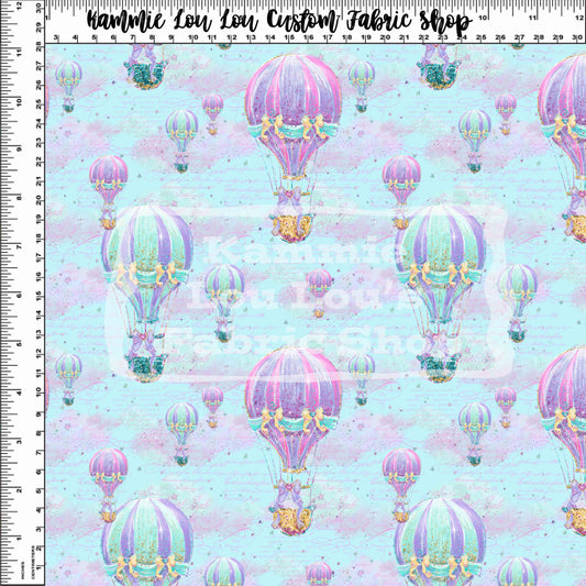 R120 - Whimsical Carousel Balloon Ride - Small Scale - Blue