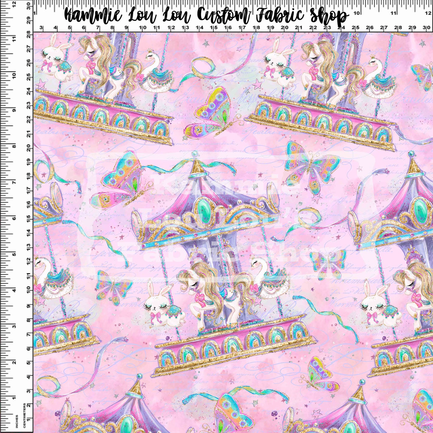 R120 - Whimsical Carousel Carousel - Regular Scale - Pink