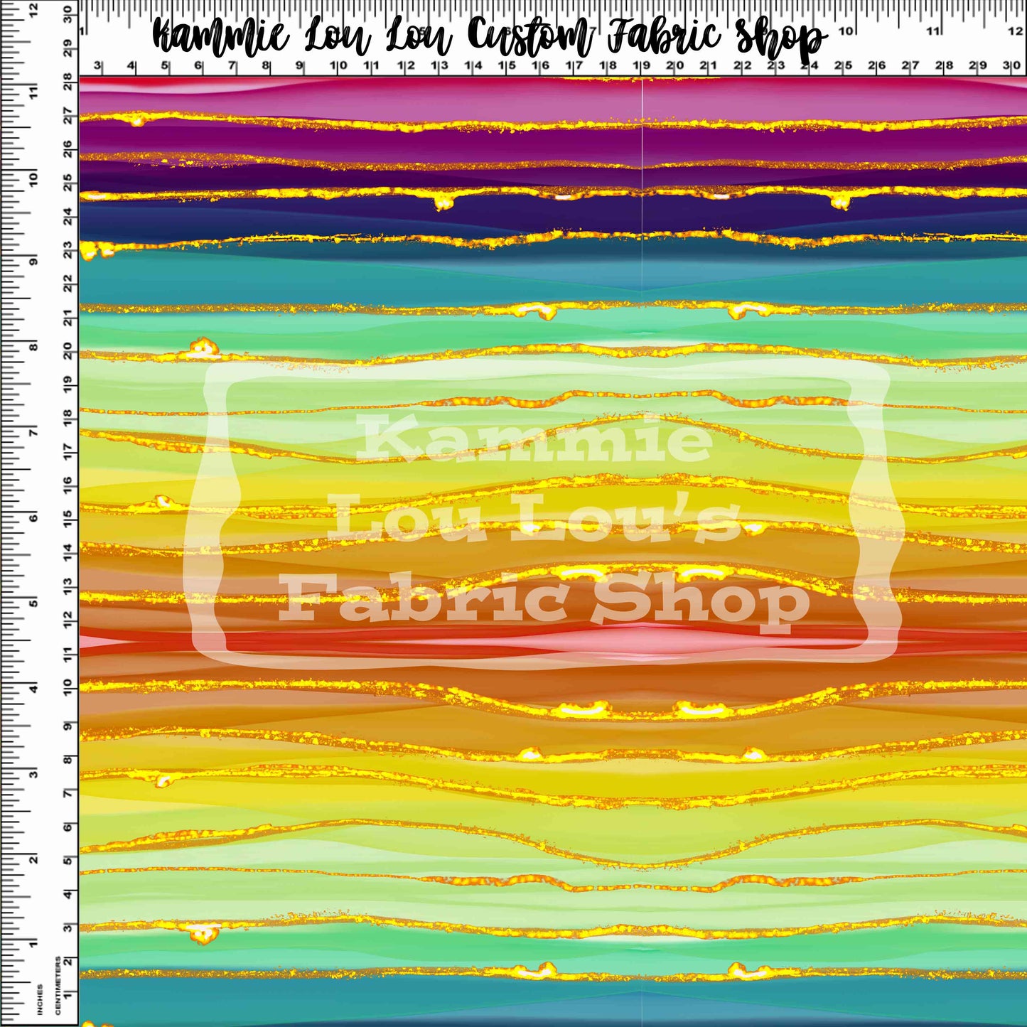 R121 - Keep on Swimming - Rainbow Stripes