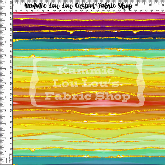 R121 - Keep on Swimming - Rainbow Stripes