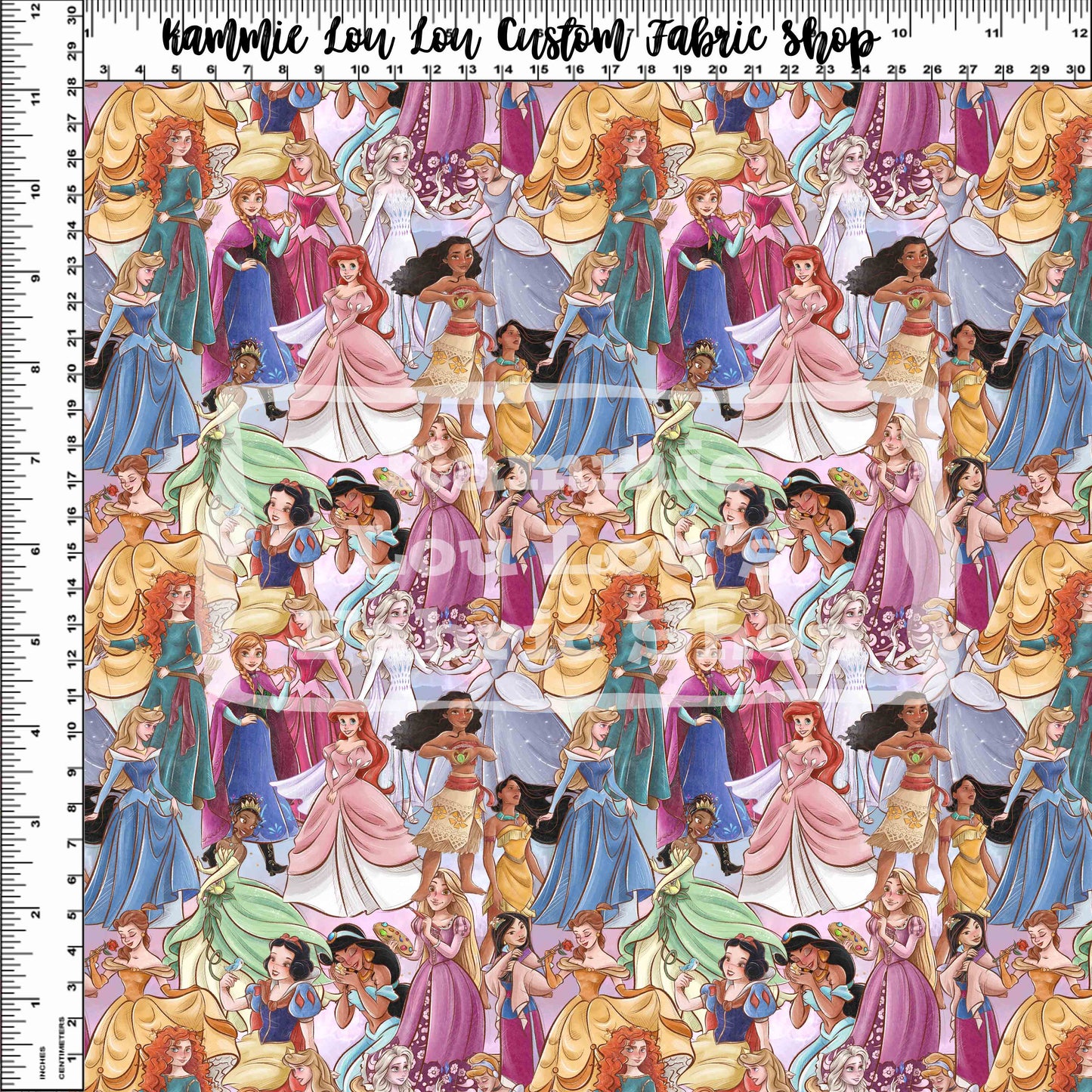 Vintage Pastel Princess - Main Stack - Small Scale