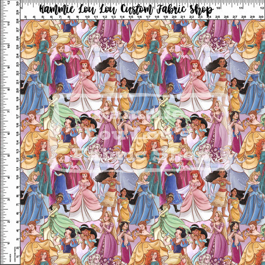 Vintage Pastel Princess - Main Stack - Small Scale