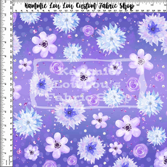 R122 - Snowy Ballerinas - Purple Floral