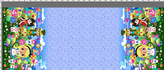 Wonderland - Double Border - Purple