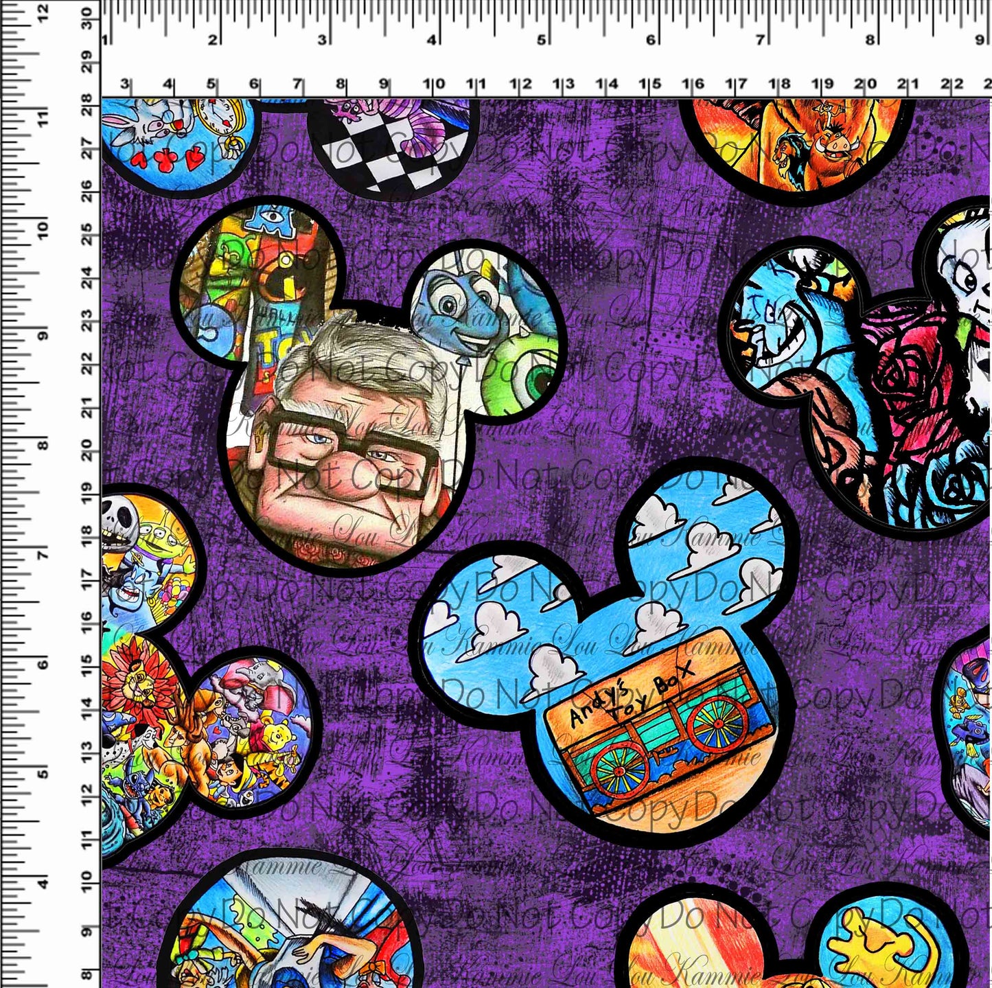 R124 Magic Art Finale - Art Heads - Purple Grunge