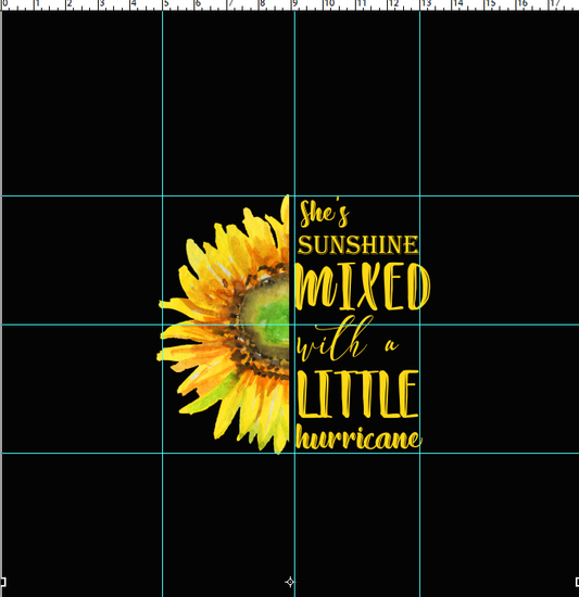 R124 Wildflowers - PANEL - ADULT - HURRICANE
