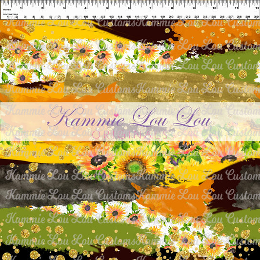R124 Wildflowers -Sunflower Brushstrokes 2