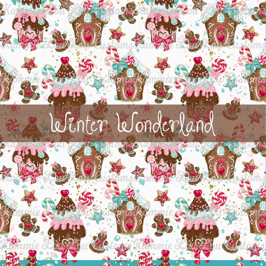 R124 Winter Wonderland - Gingerbread Houses - White