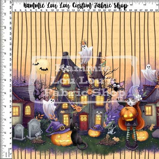 R125 Happy Halloween - Mini Rows - Orange 12inch