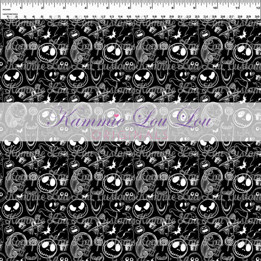 R107 Pumpkin King II - Monochrome Toss - Black
