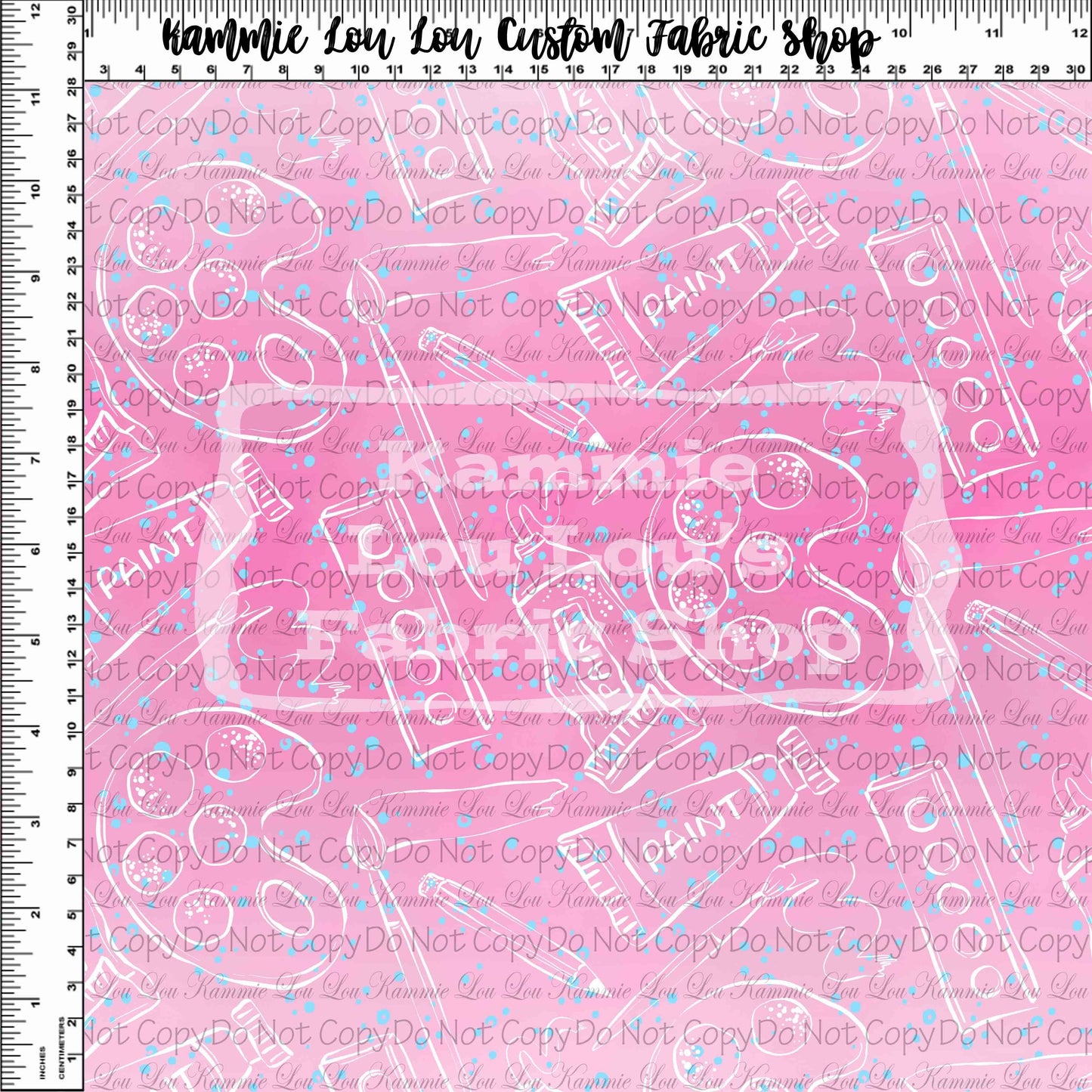 School Days - Blackboard Collection - Art Class Pink