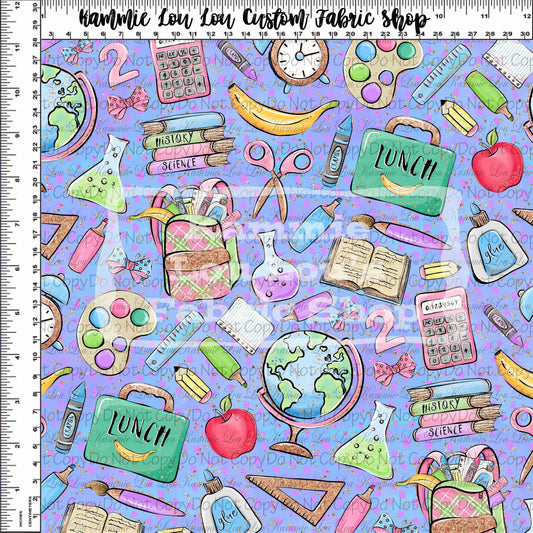 School Days - Blackboard Collection - Purple Toss