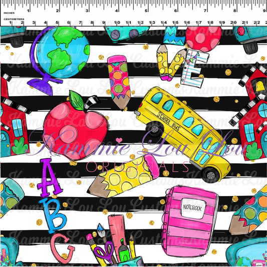 School Days - Blackboard Collection - Main Toss Stripes