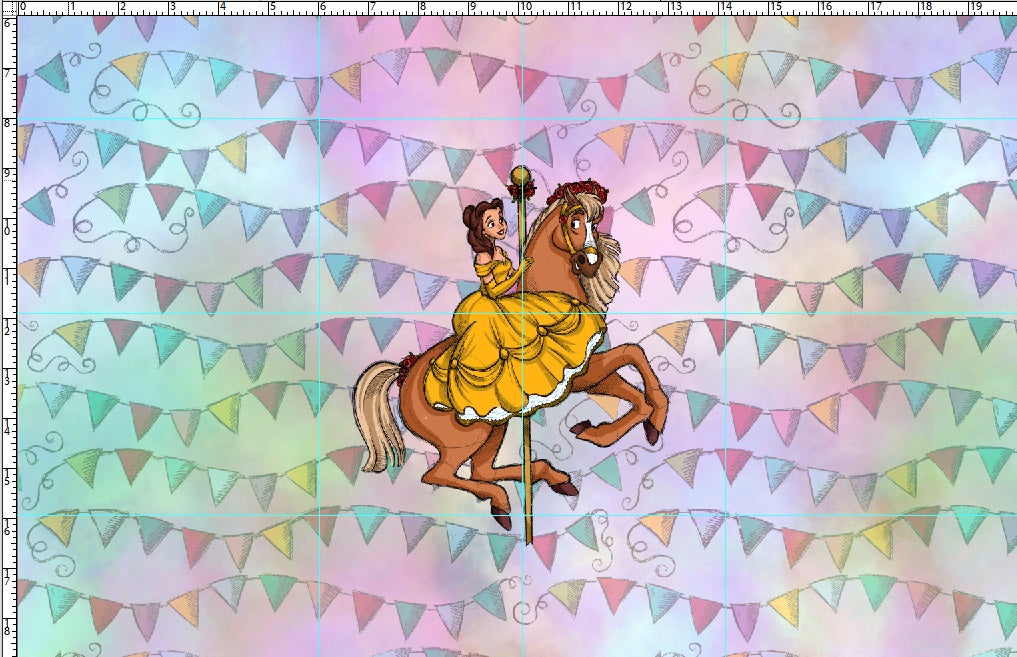 Carousel Dreams - Panel - CHILD - Rose
