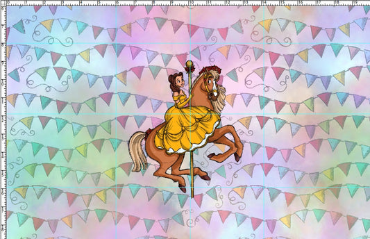 Carousel Dreams - Panel - CHILD - Rose