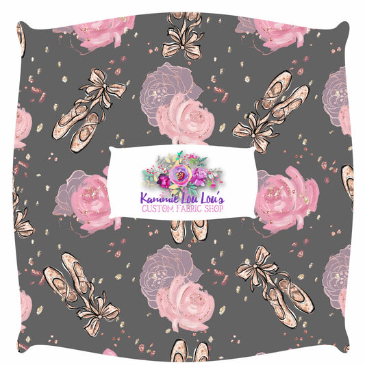 Round 108 Tiny Dancer  - Ballet Roses grey