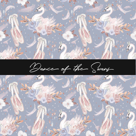 Round 108 Tiny Dancer - Swan Toss Blue Grey