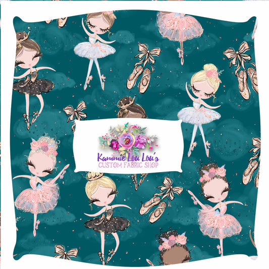 Round 108 Tiny Dancer  - Toss Print Jewel Tones Jade
