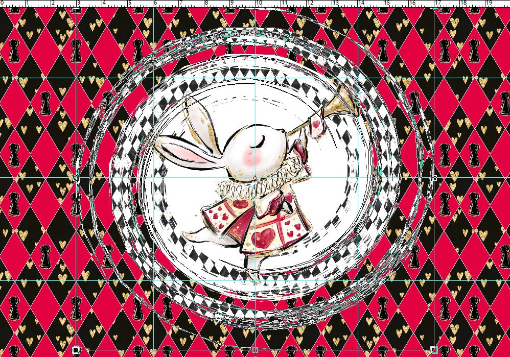 R107 Wonderland Tea Party - Panel 6 - Rabbit - CHILD