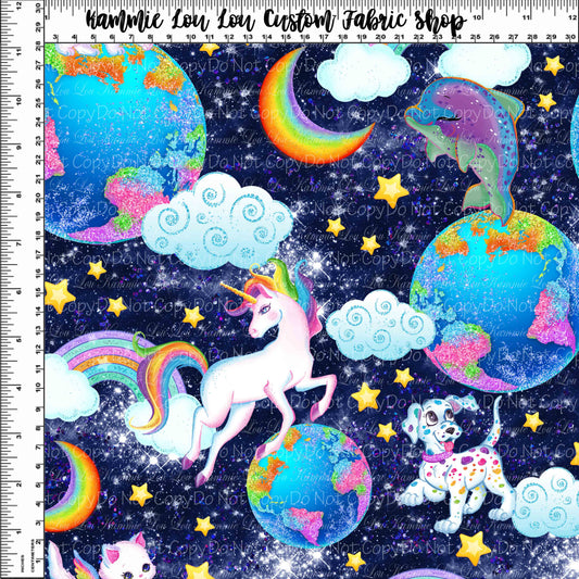 Rainbow Friends - Navy Unicorn Toss